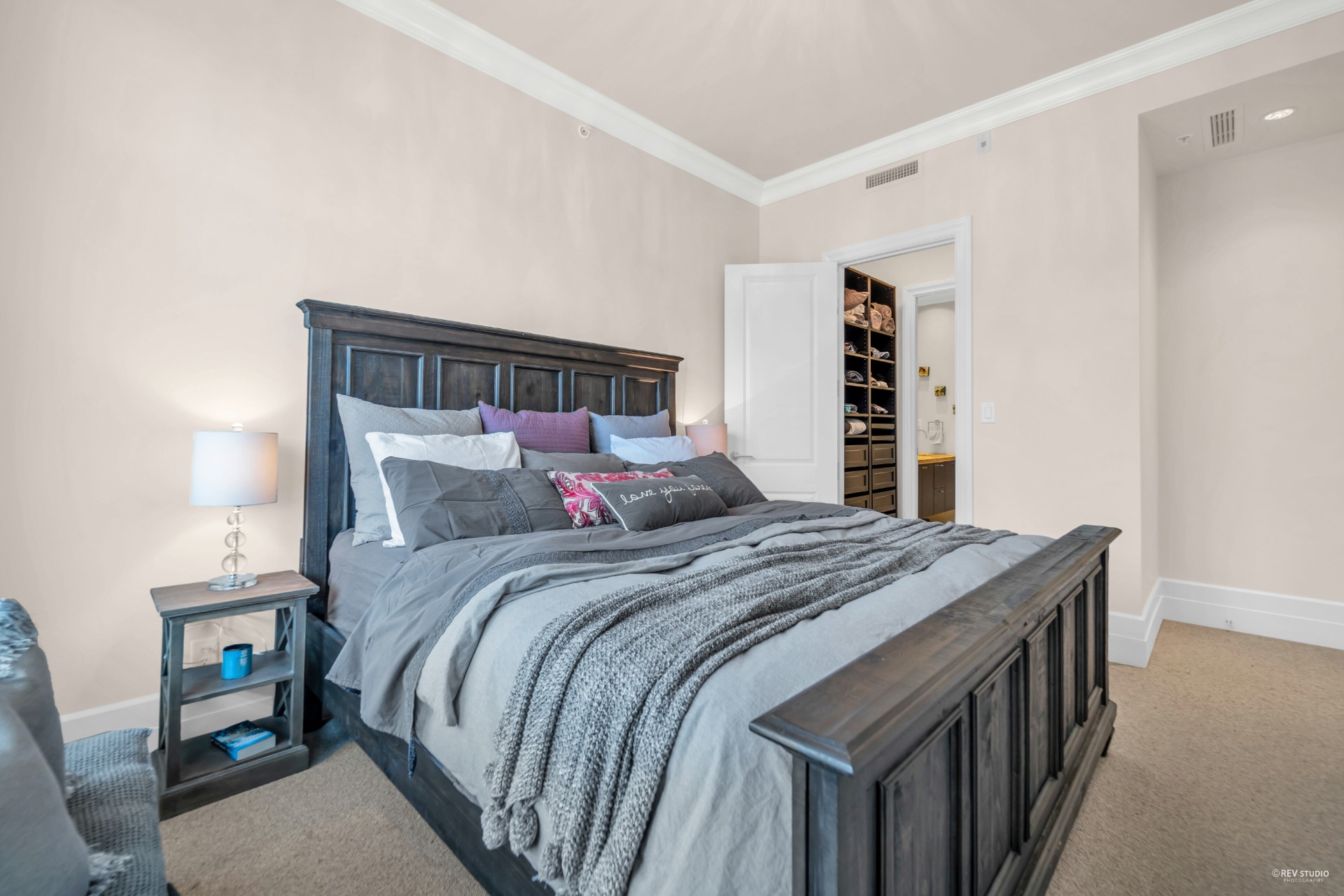 Primary bedroom with mountain view