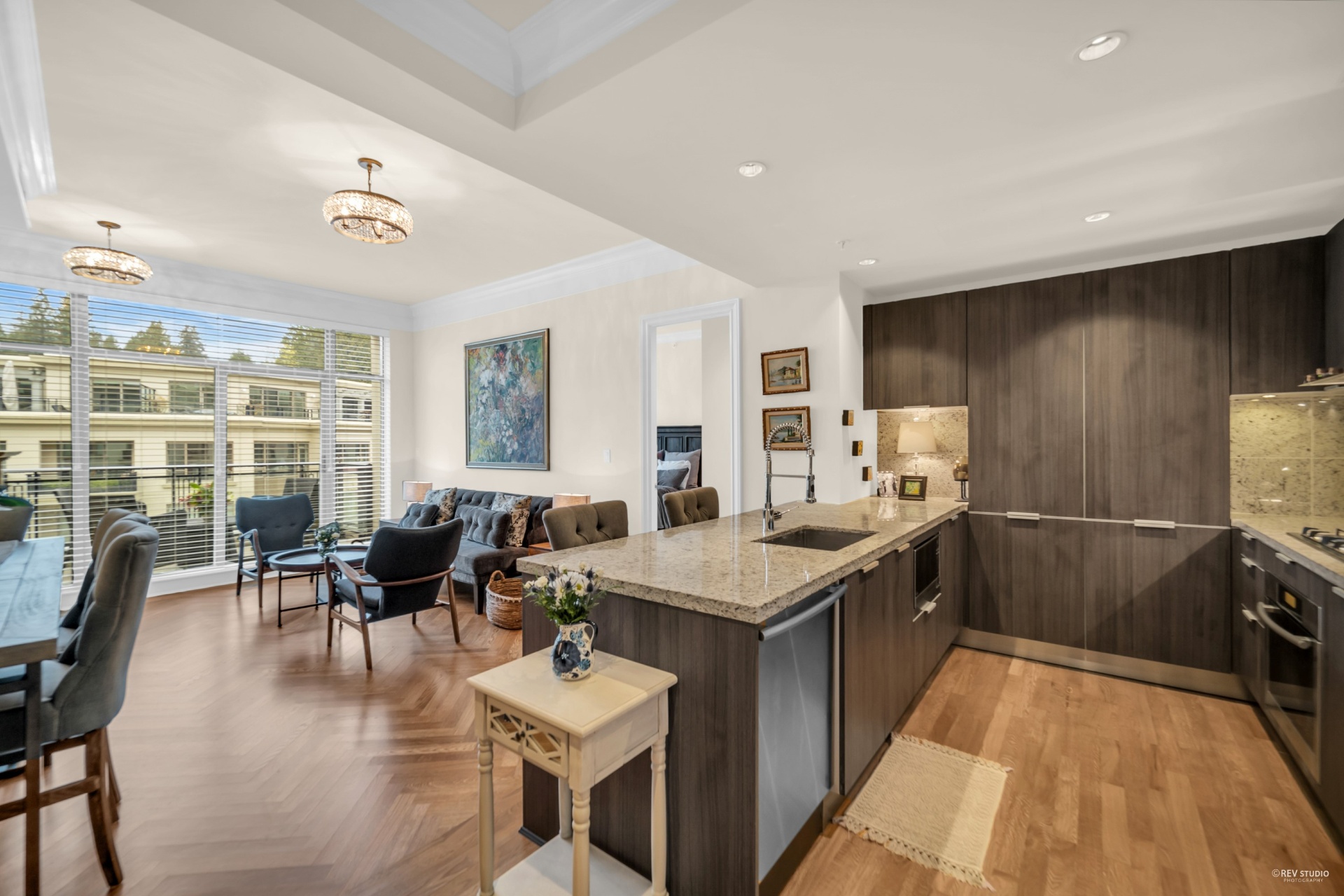 Open-plan living from the entry